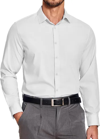 Coofandy Button Down Slim Fit Business Dress Shirt