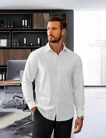 Coofandy Button Down Slim Fit Business Dress Shirt