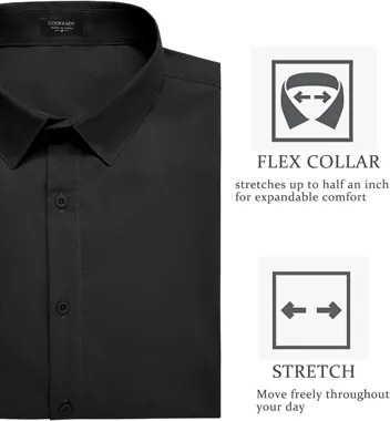 Coofandy Button Down Slim Fit Business Dress Shirt