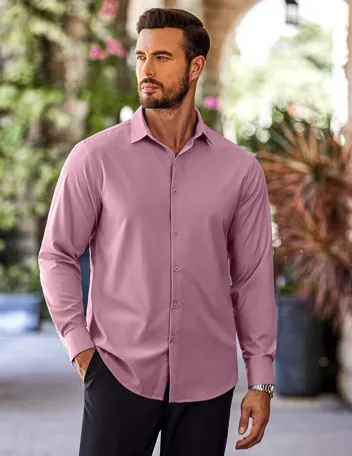 Coofandy Button Down Slim Fit Business Dress Shirt