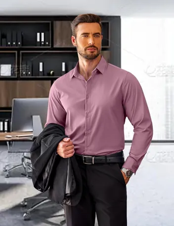 Coofandy Button Down Slim Fit Business Dress Shirt