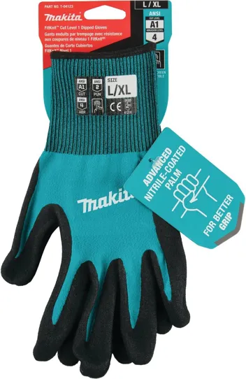 Fitknita FitKnit Cut Level 1 Nitrile Coated Dipped Gloves