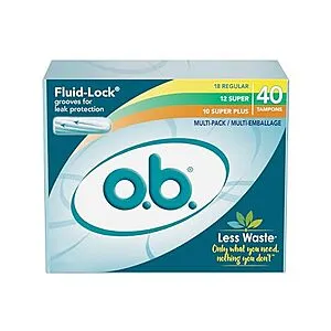 Original Non-Applicator Tampons, 40 Count