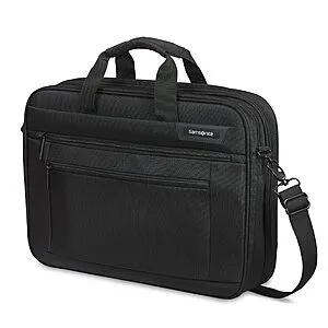 Classic Business Laptop Briefcase (Fits 17" Laptop, Black)