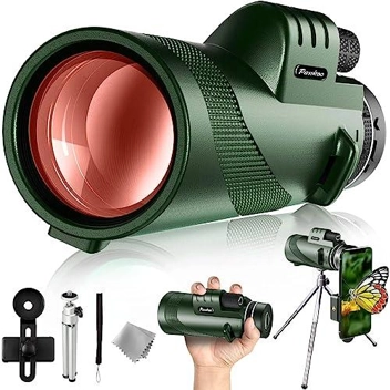 Pankoo 40X60 Monocular Telescope w/ Smartphone Holder & Tripod