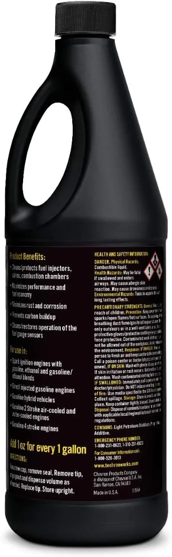 Chevron Techron Concentrate Plus Fuel System Cleaner (12oz)