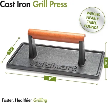 CGPR-221 Cast Iron Grill Press