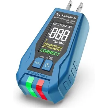 W140 GFCI 120V Electrical Outlet Tester (CAT II 135V Rated)