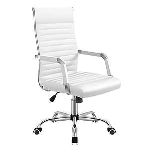 Lacoo Mid-Back Faux Leather Office Desk Chair