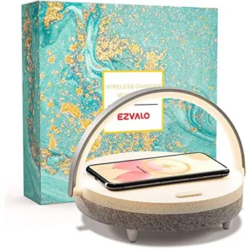 Ezvalo 4-in-1 Bluetooth 5.0 Speaker Wireless Charger Touch Night Light