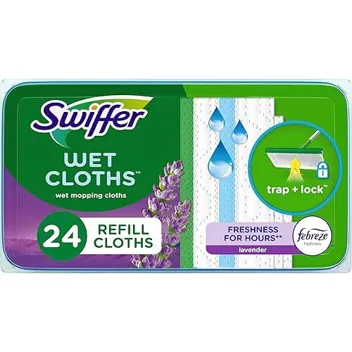 Sweeper Lavender Wet Mopping Cloths