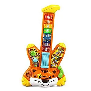 Zoo Jamz Tiger Rock Toy Guitar (Orange)