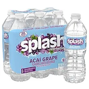 Splash Refresher Acai Grape Flavored Water, 16.9 Fl Oz