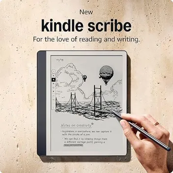 Kindle Scribe 16GB 10.2" 300pi Redesigned Display Note Taking eReader with Premium Pen | with select Trade-in