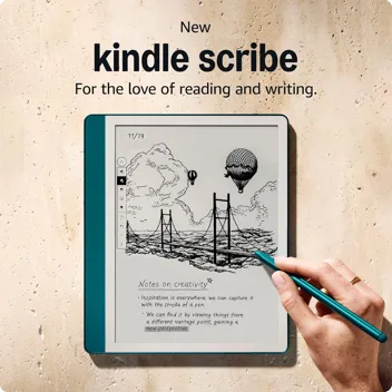 Kindle Scribe 16GB 10.2" 300pi Redesigned Display Note Taking eReader with Premium Pen | with select Trade-in