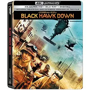 Black Hawk Down SteelBook (4K Ultra HD + Blu-ray + Digital) [4K UHD]