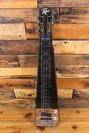 RLS-1 Lap Steel Guitar With Stand and Gig Bag Metallic Black