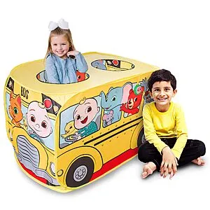 Cocomelon Musical Yellow School Bus Pop-Up Tent