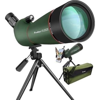 PankooFamily 25-75X70 HD Spotting Scope w/ Smartphone Mount Kit