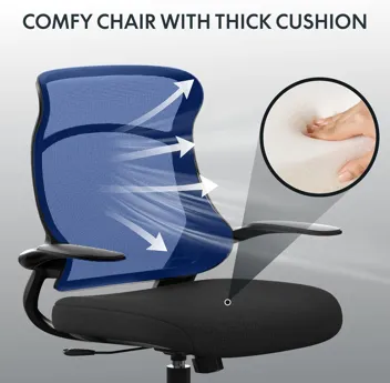 Flexispot OC2 Adjustable Lumbar Wide Seat Mesh Back Office Chair