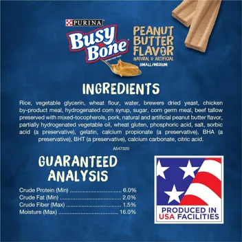 Busy Bone Made in USA Facilities (10-Count)