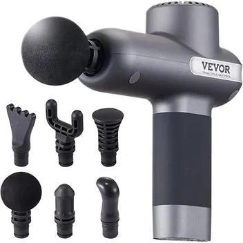 7.4V 2500mAh 5-Speed Mini Massage Gun w/ 6x Attachments