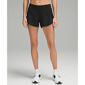 lululemon Tracker Low-Rise Lined Shorts (Black)