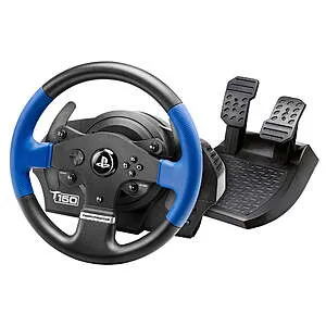 T150 Racing Wheel and 2 Pedal Set with Shifters for PS4 and PC