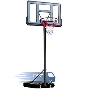 44 inch Outdoor Basketball Hoop Stand for Adults 4.9FT-10FT