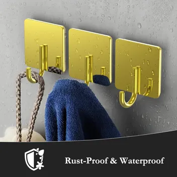 Docrock Stainless Steel Adhesive Towel Hooks
