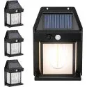 Siwmer Solar Motion Sensor Outdoor LED Sconce Light