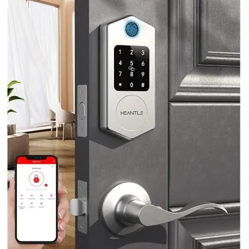 Heantle 8-in-1 Smart Fingerprint Keyless Front Door Lock Set