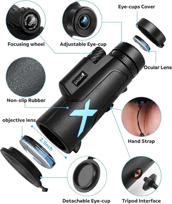 Gagaal 40x60 Monocular-Telescope Kit