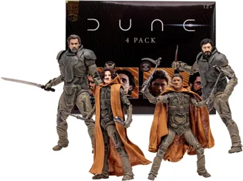 McFarlane Toys - Dune: Part Two Gurney Halleck Paul Atreides Chani Stilgar 4pk, Gold Label, Amazon Exclusive