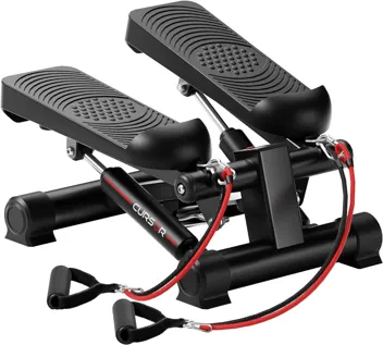 Cursor Fitness C2 Desk Step Machine with Dual Resistance Bands