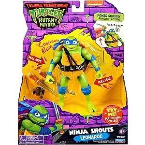 Teenage Mutant Turtles: Mutant Mayhem 5.5” Leonardo Deluxe Shouts Figure