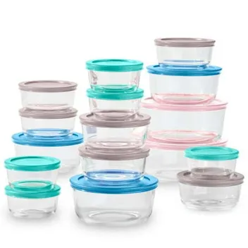 32-Piece Glass Food Storage Set