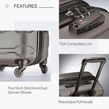 Omni PC Hardside Expandable Luggage with Spinner Wheels