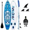 10' Inflatable Ultra-Light Stand Up Paddle Board w/ Accessories (Orange)