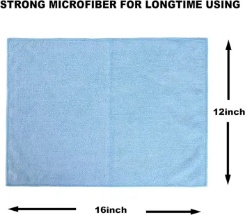 TCE 16"x16" Torin Multi Purpose Microfiber Cloth Cleaning Towels