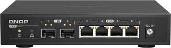 Qnap 2.5GbE 4-Port and 10GbE 2-Port Unmanaged Ethernet Switch (QWS-2104-2S)