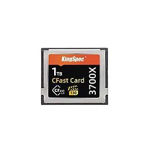 KingSpec CFast 2.0 Memory Card 1TB Media Storage Camera Card VPG130 3700X (up to 550MB/s Read) for Filmmaker Content Creator