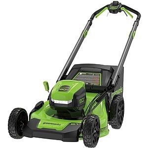 Greenworks - 80 Volt 21-Inch Self-Propelled Lawn Mower (1 x 4.0Ah Battery and 1 x Charger) - Green