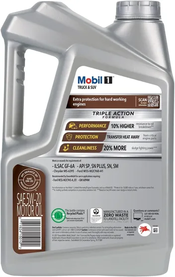 1 Truck & SUV Full Synthetic Motor Oil 0W-20, 5 Quart