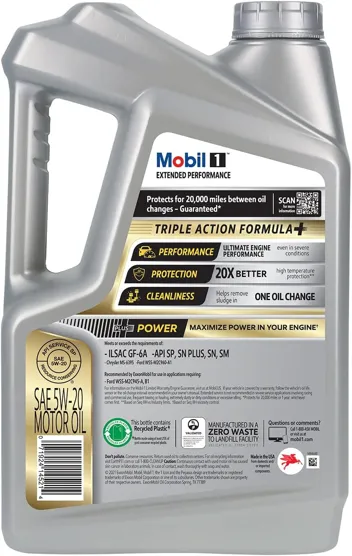 1 Truck & SUV Full Synthetic Motor Oil 0W-20, 5 Quart