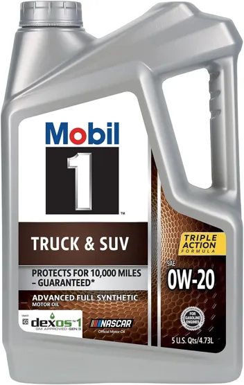 1 Truck & SUV Full Synthetic Motor Oil 0W-20, 5 Quart