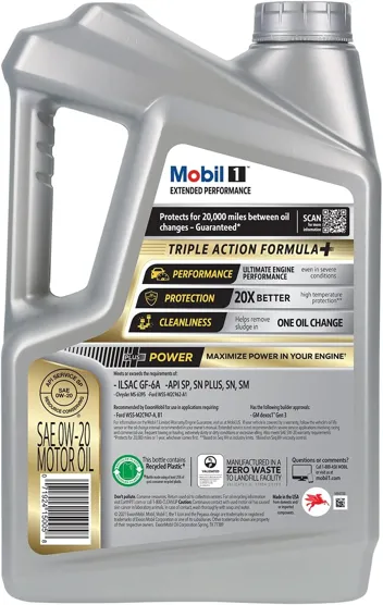 1 Truck & SUV Full Synthetic Motor Oil 0W-20, 5 Quart