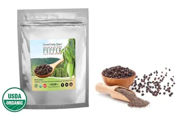 3.5 oz Organic Whole Black Peppercorns with Prime