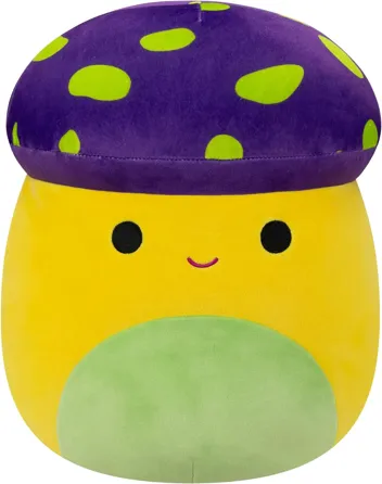 Squishmallows Original 12-Inch Enid Neon Yellow Mushroom