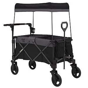 2-Seater Little Folks Delta Children City Wagon Cruiser Stroller (Black)